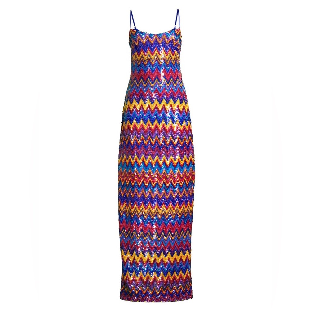 NWT! Ramy Brook Multi Sequin Margaret Gown